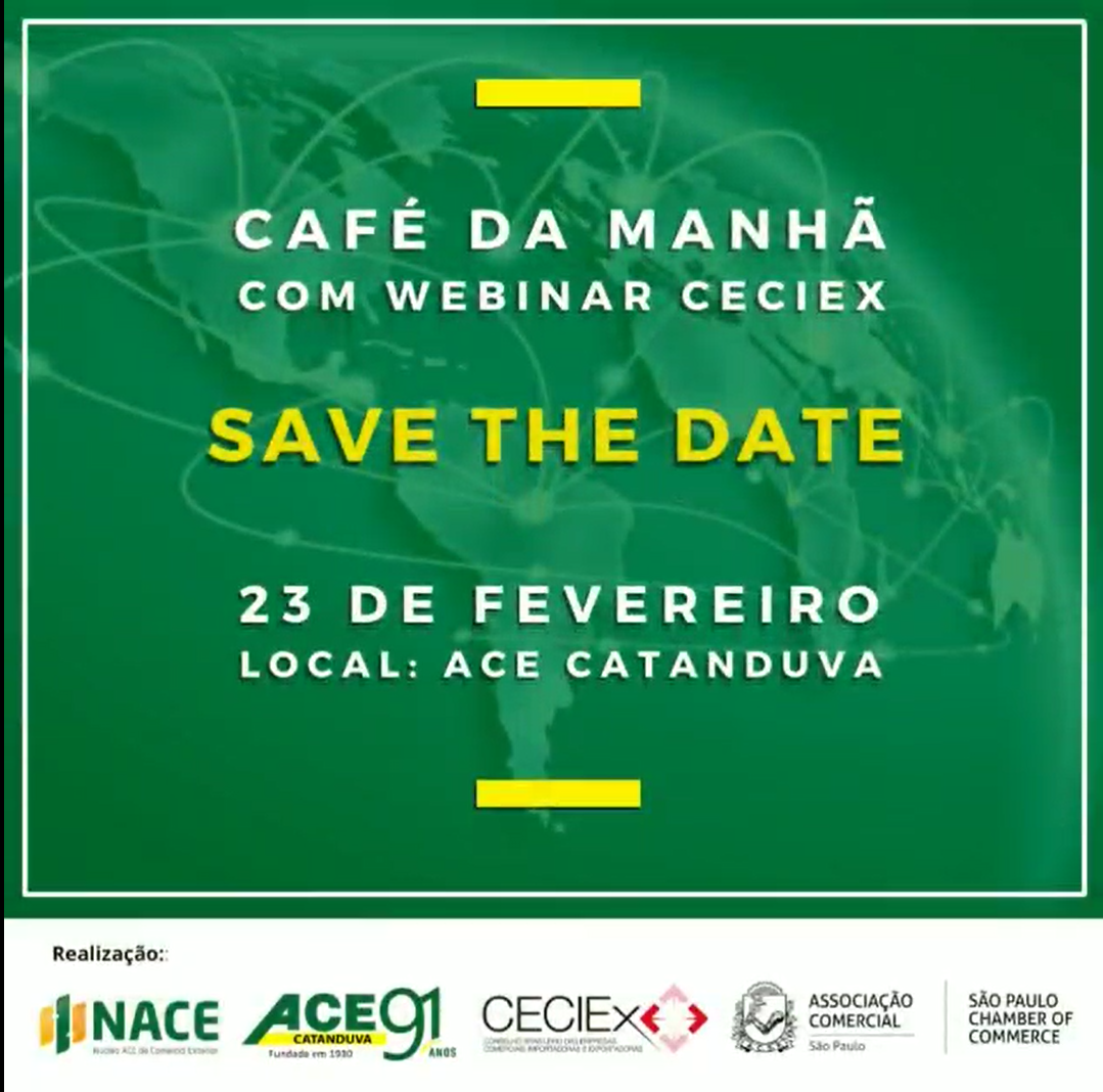 Venha tomar um café COMEX , com Webinar CECIEx – Conselho Brasileiro das Comerciais Importadoras e Exportadoras